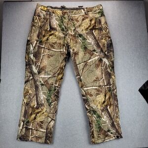 Red Wing Irish Setter Mens XL Hunting‎ Pants Camo Real Tree Polyester 44x30